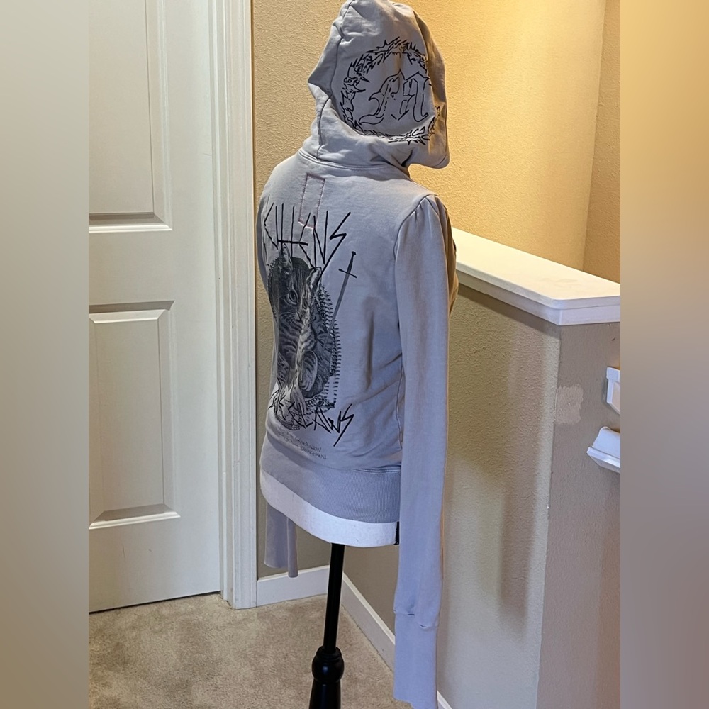 Morphine Generation Light Gray Women's Hoodie - Picture 2 of 3